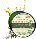 SSF Organics Comfrey Recovery Salve. Bio Kräuterbalsam für Knochen, Muskeln, Gelenke, Knie, Haut, Schwellung & Tattoo Pflege. Handgefertigt, langsam infundiert. Keine chemischen Füllstoffe. 2 oz