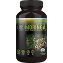 100% Raw und reine Moringa Blatt Pulver Kapseln. Bio Certified Moringa Leaf. Natürliche Superfood mit essentiellen Aminosäuren, Antioxidantien und Omega 3, 500mg, 120 Kapseln.