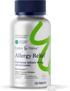 Foster & Thrive Cetirizine HCl 10mg Allergy Relief für saisonale Allergien, Pollen, Hay Fever und Dry Itchy Eyes, Non-Drowsy Antihistamine Medicine für Kinder oder Erwachsene, vergleichen Sie mit Zyrtec