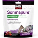 Force Factor Somnapure Melatonin-Free Soft Chews, Schlafhilfe zur Verbesserung der Schlafqualität, Schlafhilfen für Erwachsene mit Affron, Magnesium, L-Theanin, Kamille, Lemon Balm, Traumbeeren Flavor, 30 Soft Chews