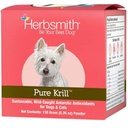 Herbsmith Pure Krill - Wild-Caught Antarctic Krill - Nur 1 Ingredient - Astaxanthin für Hunde - Ready-to-Use Omega 3s – Alternative zu Krill Öl für Hunde - 150g