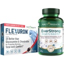 Purity Products Bundle - Flexuron Joint Formula + EverStrong Tablets - Flexuron - Krill Oil, Hyaluronsäure + Astaxanthin - EverStrong-Muscle Matrix Blend w/Creatine, Coffee Fruit Extract + mehr