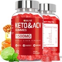 (2 Pack) Apfel Apfelessig-Gummien | Keto ACV-Gummien für Unterstützt Metabolismus & Fettverbrennung mit Vitamin B6 & B12 | ACV-Ergänzung | Zitronenhonig Flavor | 120 Vegan für Frauen und Männer