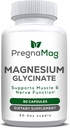 Magnesium Glycinat - PregnaMag - 275mg - Nicht-Buffered Magnesium Bisglycinat Muskel, Herz, Nerve, Gut, Knochenunterstützung, hohe Absorption, Diglycinat, Schwangerschaft, Beruhigung, Muskelentspannung und Erholung