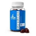 Ashwagandha Gummies Mixed Berry KSM-66, Lion's Mane, Vitamin-D, Non-GMO, Glutenfrei, Gelatin Free & Kosher (60 Count (Pack of 1))