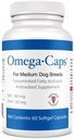 Omega-Kapseln für mittlere Hundezucht - Omega 3, Vitamine, Mineralien, Antioxidantien - Unterstützung Immunsystem, Gelenke, Herz und Gehirn - 60 Softgel Kapseln
