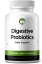 Probiotics for Digestive Health unterstützt Bloating & Regularity Supplement 240 Tabletten 3 Billion CFU (240, Verdauungsprobiotika)