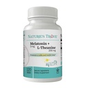 Nature's Trove Melatonin 3mg + L Theanine 200mg – Ruhe und Entspannung – 120 Kosher Vegetarische Kapseln