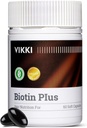 Vikki Multivitamin Ergänzung für Frauen und Männer Haarwachstum Vitamine mit Vitaminen C B2 für Haar Haut und Nägel Gesundheit, Thicker Haar, Falten, Fine Lines, Hautpflege -60 Kapseln