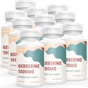 Berberine Supplement 1000mg, Hohe Absorption Berberine HCL Plus Vegan Kapseln mit Silymarin Kräuter Complex Formel, 60 Count (Pack von 10)
