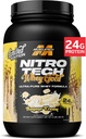 MuscleTech Whey Protein Powder (Banana Cream, 2LB) - Nitro-Tech Whey Protein Isolate Smoothie Mix für Lean Muscle & Fast Recovery - 24g Whey Gold Protein für Damen und Herren - Glutenfrei