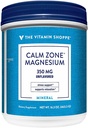 Das Vitamin Shoppe Calm Zone Magnesium Mineralpulver, 325mg - Entflammt, Entspannungsgetränk für Muskeln, Verdauungs- und Knochenunterstützung – Natürlicher Geschmack für Kalm & Regularität (16 Unzen Pulver)