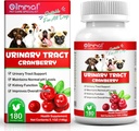 Cranberry für Hunde, 180P Cranberry Urinary Tablets für Hunde - Unterstützt Blaseninfektion, Urinary Tract, Blasenstein und Hund UTI, Pet Supplement Treats für Hunde, Huhn Flavor - 180P Chewable Tabletten