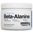 Evogen Beta-Alanine - Performance Enhancer | Boost Endurance, Delay Fatigue | Unflavored | 60 Servierungen
