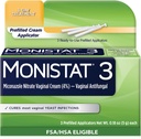 Monistat 3 Tage Hefe Infektion Behandlung für Frauen, 3 Miconazole Pre-Filled Cream Applicators, 1 Packung