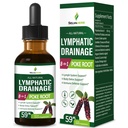 Poke Root Kräuter Lymphdrainage Tropfen für Lymphsystem Unterstützung, 8-in-1 Optimierte Kräuterformel Ergänzung Tincture für Körper Detox & Immune Unterstützung w/Cleavers Echinacea Extrakt. 2oz