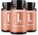 LeanBiome, 9-Strain Probiotische Formel, unterstützt ein Balanced Gut Microbiome, Leistungsstarke Gut Probiotics mit Greenselect Phytosome - 60 Kapseln, 3 Pack