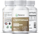 L-Tryptophan 250mg, 90 Veg Kapseln - Ergänzung für restliche Schlaf & Entspannung