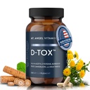 Mt. Angel Vitamins D-Tox - Advanced Liver Cleanse & Detox Reparatur-Ergänzung, unterstützt Fatty Liver Health & Enzyme Reduktion mit Milchdistel, NAC und Dandelion Root - 60 Kapseln