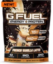 G Fuel Protein + Energy Drink Powder, Pre Workout Caffeine Mix for Gaming, Sugar Free Focus Amino, Vitamin + Antioxidantien, 19oz (Französische Vanille Latte, 20 Servierungen)