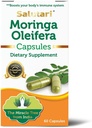 SALUTARI Moringa Kapseln – 1260 mg Moringa Blatt Pulver Kapseln – Moringa Nahrungsergänzung Reich an essentiellen Aminosäuren, Vitaminen und Nährstoffen – Vegetarische Formel – 60 Kapseln
