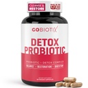 GOBIOTIX Detox Probiotic Supplement for Digestive Health - Milk Thistle, Turmeric und Dandelion Root, Enzymes for Gut Health - 50 Billion CFU - 60 Kapseln