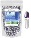 XPRS Nutra Größe 3 Leere Kapseln - 500 Graf Leere Gelatine Kapseln - Pillen DIY Kapsel Füllung - Pure Bovine Pille Gel Kapseln Fillable Do-It-Yourself Vitamine und Ergänzungen (Pearl Purple/White)