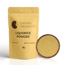 CARMEL ORGANICS Licorice Root Powder - 8 Unze | Kräuterergänzung | Natürliche Süßungsmittel und Verdauungshilfe | Non-GMO | Keine zusätzlichen Konservierungsstoffe & Additive