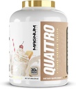 Magnum Nutraceuticals Quattro Shake Series Whey Protein Powder, Vanilla 4.5lb – Premium Protein Isolate Blend für Muskelwachstum & Recovery