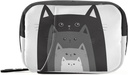 Naanle lustige Katzen in Row Pille Box 7 Tage Pille Fall Reisen Pille Organizer Tasche mit Reißverschluss Portable Weekly Case Compact Größe für Vitamin Supplement Halter