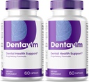 (2 Pack) Dentavim Kapseln - All Natural Care for Teeth and Gums - Dentavim Dental Health Formel Pillen - Maximale Stärke, Vitamin & Minerals für den gesamten Mundschutz, Denta Vim für Bewertungen