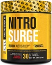 Jacked Factory Nitrosurge Build Pre Workout mit Kreatin für Muskelaufbau - Con Cret Powder & elevATP Intensive Energie, Leistungsstarke Pumpen, Endless Endurance 30 Servierungen, Kirsch Limeade