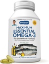 ANDREW LESSMAN Maximum Essential Omega-3 Mint - 30 Softgels - Ultra-Pure, High Potency Omega-3 Öle. Hohe DHA, keine Stomach Upset, keine Verunreinigungen, keine Merkur. Kleine leicht zu schlucken Softgels