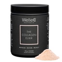WelleCo Das Collagen Elixir, Marine Collagen Peptide Pulver mit Hyaluronsäure, Vitamin C, Verdauungsenzyme & Silica für Haut, Haar & Nägel, Unflavored, 4.23 oz
