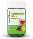 Nature's Key Kombucha Gummies für Verdauungsunterstützung & Gut Gesundheit, mit 2 Prebiotics - Inulin & Oligogalactose, Plus Fiber und Granatapfelsaft |120 Gummies (2 Monate Versorgung)