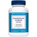 Magnesium Citrate 200mg Tabletten, Magnesium Ergänzung als Citrat für Muskelentspannung – Unterstützt Nerve, Herz und Muskelfunktion – steigert Energieproduktion (100 Tabletten) von The Vitamin Shoppe