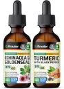 Echinacea mit goldener Tinktur 2 Fl. Oz. & Turmeric Tincture 2 Fl. Oz.