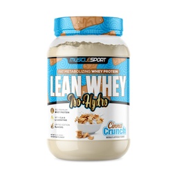 Musclesport Lean Whey RevolutionTM Protein Powder - Whey Protein Isolate - Low Calorie, Low Carb, Low Fat, Incredible Flavors - 25g Protein pro Scoop - 2lb Cinna Crunch