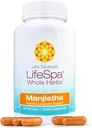 LifeSpa Ganze Kräuter Manjistha Kapseln | Liver Cleanse | Vegan Multivitamin | für lymphatic Unterstützung und Leber Detox | 90 Kapseln 400mg