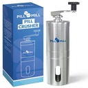 Pill Mill Pille Crusher - Crushes Mehrere Tabletten zu einem feinen Pulver - Metall Pille Grinder - Tablet Pulverizer Geeignet für Reisen - Great Feeding Tube Verwendung und Haustiere
