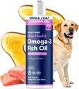 Honest Paws Wild Alaskan Lachsöl für Hunde & Katzen – Omega 3 Fischöl-Ergänzung für Haut, Mantel, Joint & Heart Health – Natürlich, nachhaltig Sourced, 8 Unze
