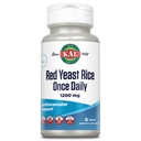 KAL Rote Hefe Reis Einmal täglich 1200mg, Herz-Kreislauf-Unterstützung* Beilage mit natürlich ätzenden ungesättigten Fettsäuren, Aminosäuren & Phytonährstoffe, Vegan, Glutenfrei, 30 Portionen, 30 Tabletten