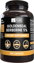 PURE ORIGINAL INGREDIENTS Goldenseal Berberine Kein Magnesium oder Reisfüller, Immer rein, Lab verifiziert (365 Zähler)