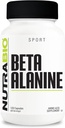 NutraBio Beta-Alanin-Ergänzung, 800mg - Glutenfreie Vor-Workout-Ergänzung zu Buffer Lactic Acid, Muskel Fatigue und Soreness, 120 Kapseln
