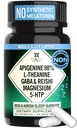 Natural Sleep Aid Supplement für Erwachsene ohne Melatonin - Non-Habit Forming Kräuterschlaf - GABA, L-Theanin, Reishi Pilz, Apigenin, Magnesium Glycinate, 5-HTP - 90 Vegan Kapseln