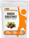 BulkSupplements.com Horse Chestnut Extract Powder - Horse Chestnut Supplement, Kräuterergänzung - Glutenfrei, 700mg pro Servierung, 250g (8.8 oz) (Pack von 1)