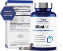 1MD Nutrition MindMD - Brain Supplement für Gedächtnis und Fokus - Bacopa Monnieri für Nootropic Brain Support - Brain Health Supplement für Erwachsene - mit Vitamin B6 & Green Tea Extract - 120 Caps