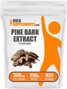BulkSupplements.com Pine Bark Extrakt Pulver - Kräuterergänzung, Pine Bark Pulver - Antioxidantien Unterstützung, Glutenfrei - 300mg pro Servierung, 250g (8.8 oz) (Pack von 1)