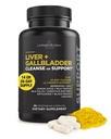 Livingood Daily Liver & Gallbladder Cleanse oder Support Supplement mit Milchdistel, Ox Bile, Bile Salts, Verdauungsenzyme und Artichoke Blatt Extrakt, Verdauungs- und Leberunterstützung, 56 Kapseln