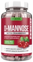 Natürliche D-Mannose Kapseln 4-in-1 Formel - 120 CAPS, 1500 MG Cranberry, Dandelion, Hibiscus Flower Extract, Pillen für die Unterstützung von Blasen und Harnwege Gesundheit